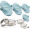 4pcs Dumpling Empanada Press Maker Meatpie Cutter Set (Blue) 1
