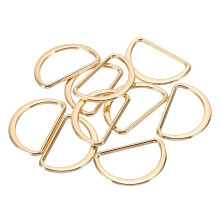 PATIKIL Metal D Ring, 10Pcs 25mm Flat Metal D Buckle Solid Dee Rings 14mm for Bags Backpack Wallets Leather Straps Webbing Pet Collars Hardware Assor