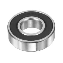 sourcing map 6001-2RS Hybrid Ceramic Deep Groove Ball Bearings 12x28x8mm Si3N4 Silicon Nitride Balls Steel Rings Double Sealed Bearing for Motors, CN