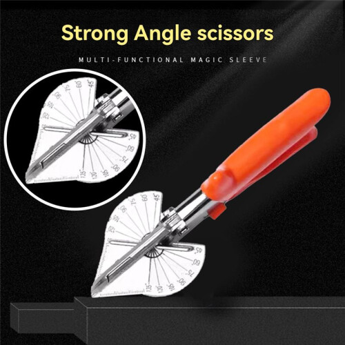 Multifunctional Right Angle Shears 45 Degrees U-Shaped  Sealing Clip Angle Scissors   Cutting Clip