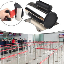 2pcs Retractable Barrier Strips Wall Mount Crowd Control System for Playgrounds and Schools
