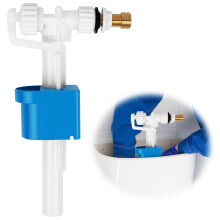 Side Entry Fill Valve,Toilet Cistern Fill Valve with 1/2" Brass Threads,Toilet Flush System Replacement with Air Gap Design,Sturdy and Durable,Toilet