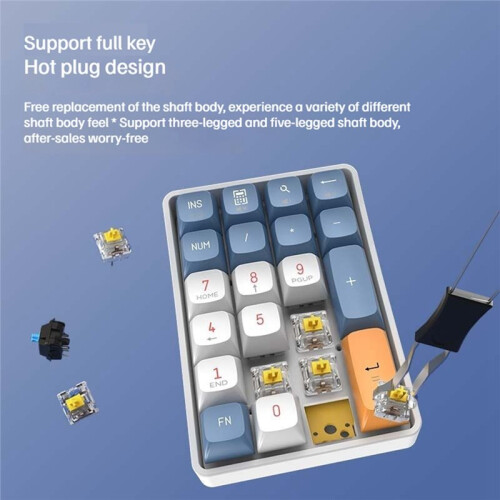 Aigo A18 Wireless Mechanical Numeric Keypad 22 Keys for Laptops and Computers