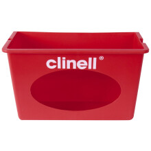 Clinell Wall Mount Dispenser - Wipe Dispenser - Easy to Clean, Ideal for Hospitals and Care Homes - Red