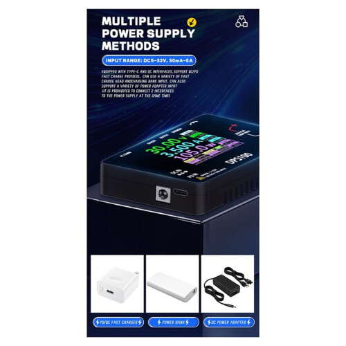 DPS100 100W 30V 5A Power Supply Portable Digital Adjustable Power Supply Multiple Protection Low Temperature Wave 2