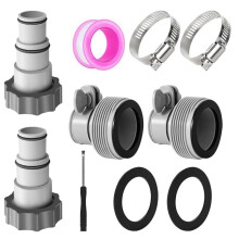Threaded Connector Pump Adapter Kit Hose Adapter for Pumps 1.5inch to 1.25inch Hose Pipe Adapter Kit for Pool Hose