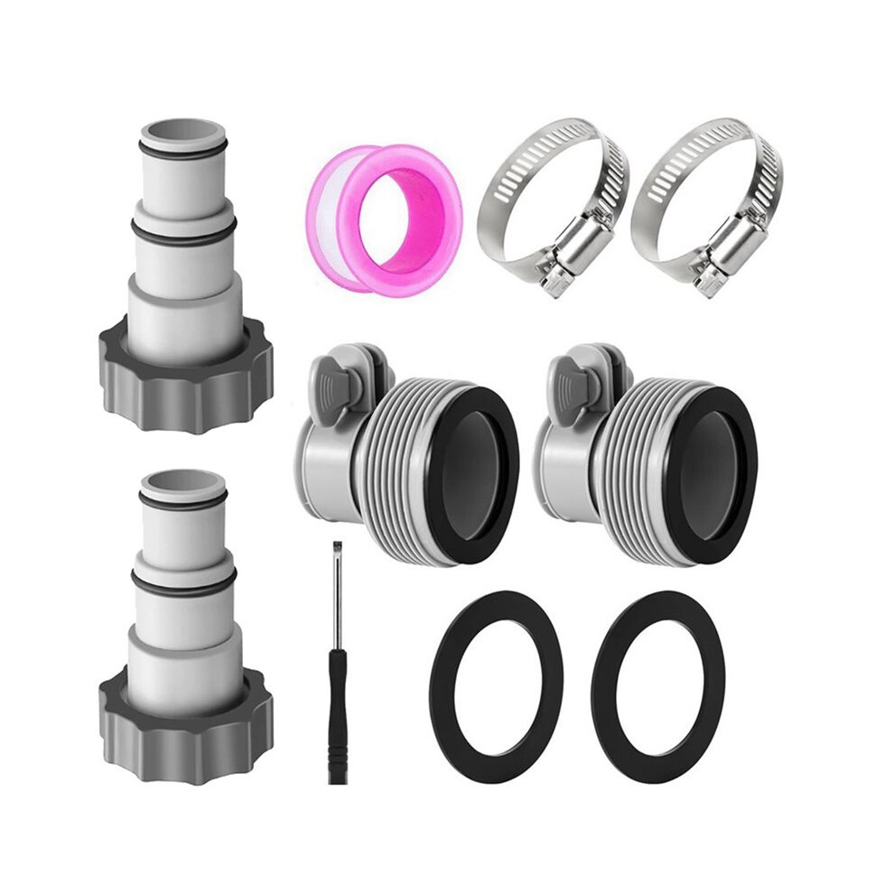Threaded Connector Pump Adapter Kit Hose Adapter For Pumps 1.5Inch To 1.25Inch Hose Pipe Adapter Kit For Pool Hose 4713369801039