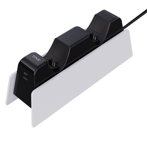 For PS5 Dual-Controller Charging Dock Wireless Dual-Charging Station for Controllers Dual-Slot Controller Charger