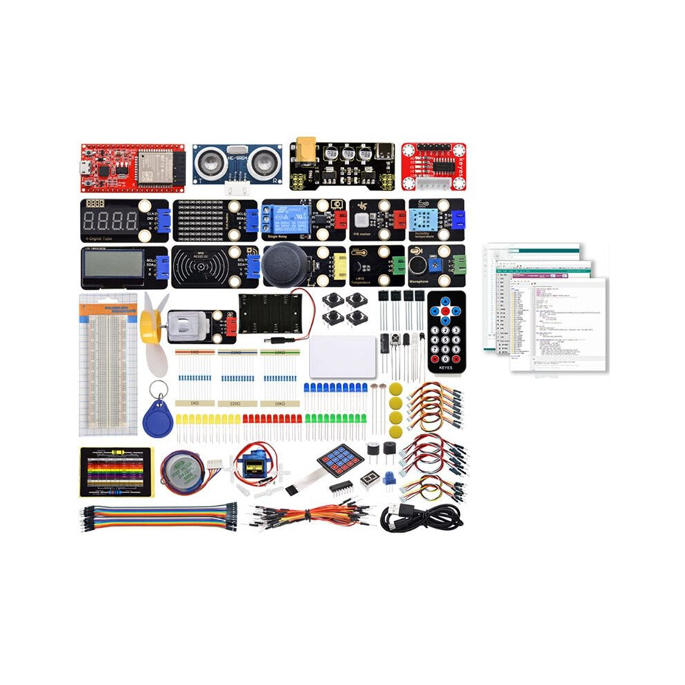 ESP32 Basic Learning Kit Electronic Components Sensors Modules Essential  Kit for  Python Programming Kit