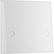 BG Electrical Single Cooker Flex Outlet Plate, Bottom Entry, Square Edge, Nexus 900 Series, White Moulded, 45A, 979