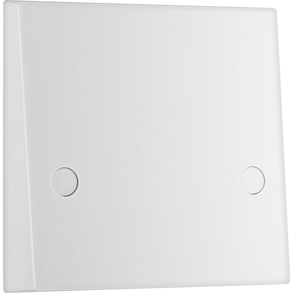 Bg Electrical Single Cooker Flex Outlet Plate, Bottom Entry, Square Edge, Nexus 900 Series, White Moulded, 45A, 979 75176167
