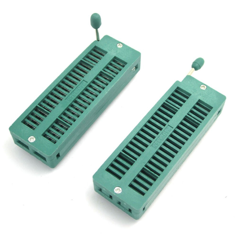 Dollatek 2Pcs Universal 40-Pin Zif Dip Ic Test Board Socket 17189880