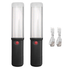 Lampe de Travail LED Puissante avec Éclairage Magnétique, Rechargeable par USB, Lampe Torche D'Urgence COB, Lampe de Poche pour Garage et Voiture