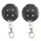 2Pcs 433MHz Copy Remote Control 4 Buttons Round Cloning RF Wireless Transmitter for Gate Garage Door Light 1