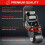 Front Wheels for Rolling Tool Box,Thickened Steel Construction Front Wheels Foldable Caster Wheel Kit 8