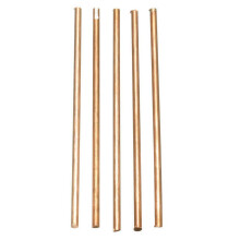 5Pcs 99.9% Pure Copper Cu Metal Rods Cylinder, Diameter 4mm, Length 100mm