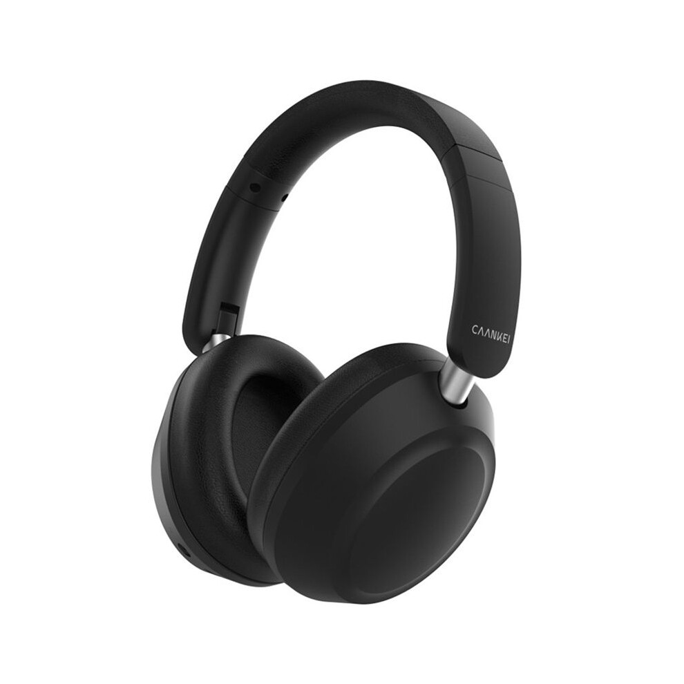 Caankei Active Noise Cancellation Headphone Over Ear Wireless Headphone With Memory Foam Earmuff Foldable Headset Black 4713478311108