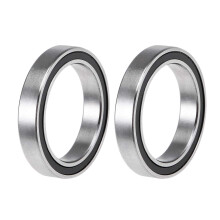 sourcing map 6703-2RS Deep Groove Ball Bearings Z2 17mm x 23mm x 4mm Double Sealed Chrome Steel 2pcs