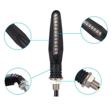 24LED Motorcycle Turn Signal Lights White Amber Dynamic Indicators Front Rear Flasher Blinker Light for Motorcycle