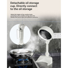 Portable Indoor Smoke Purifier Fan: Desktop Odor Eliminator with Exhaust Filter, USB-C Powered, Adjustable and Compact