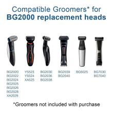 2PCS Replacement Foil Blade for BG2000T BG-2020 BG2026 HCP022 BG2024 XA2029 BG2040 BG2025 Electric Shaver