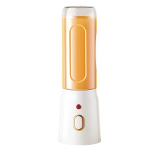 Mélangeur Double Tasse 450 Ml Rechargeable par USB avec 10 Lames Verrouillage de Sécurité Intelligent Arrêt Automatique Lorsque le Couvercle Est