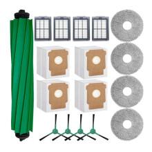 17PCS Main Side Brush Filter Mop Pad Dust Bag for 505 Combo/ 405 Combo Vacuum Cleaner Accessories