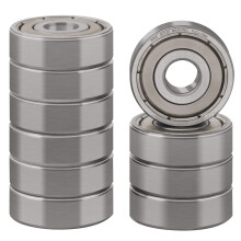 XIKE 10 pcs 627ZZ Ball Bearings 7x22x7mm, Chrome Steel and Double Metal Seal, 627-2Z Miniature Deep Groove Ball Bearing.