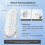 Fan Light 2-Way RF433 Remote Control Wall Touch  Tuya  APP Voice Timing Black 8