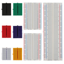 HUAREW Mini Breadboard 170 Points (6 Colors, 6PCS)+Small Breadboard 400 Points Solderless (2PCS)+Breadboard 830 Points (1 PCS) for Arduino and Proto