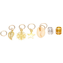 80 Stuks Afrikaanse Haar Sieraden Vlecht Accessoires Decoraties Metalen Haar Ring Buizen Manchetten Dreadlocks Dread Kralen