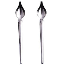 2 Pcs Stainless Steel Culinary Precision Drawing Deco Spoon Set, Sauce Drizzle Spoon Plate Decorating Spoon