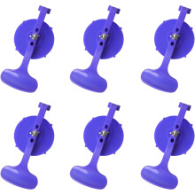 ZKTOOL 6PCS Suction Cup Clamp Set, Suck-N-Clamp for Fix Leaks in Convertibles, Window Suction Cups for Sealing Rear Window to Top, Glass Clamp for Co