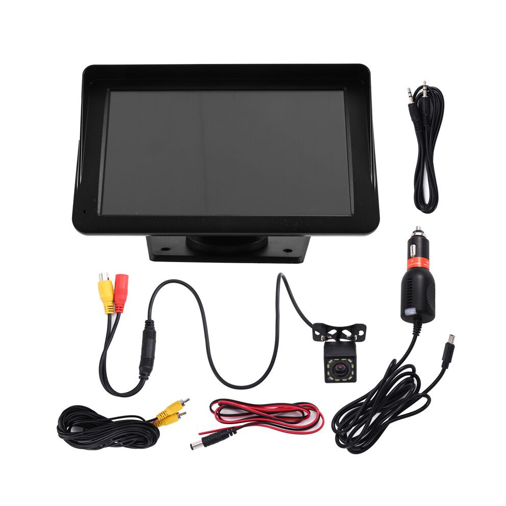 7Inch Dash Cam 4K Car Dvr Wireless Carplay Android Auto Video Recorder Dashboard Reversing Center Console Dashcam Black 4712185704296