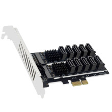 M.2  to PCIE Adapter Card PCIe X1/X4/X8/X16 Dual-Disk Array Card M2  Extended Card Support M.2 SSD 2230/42/60/80