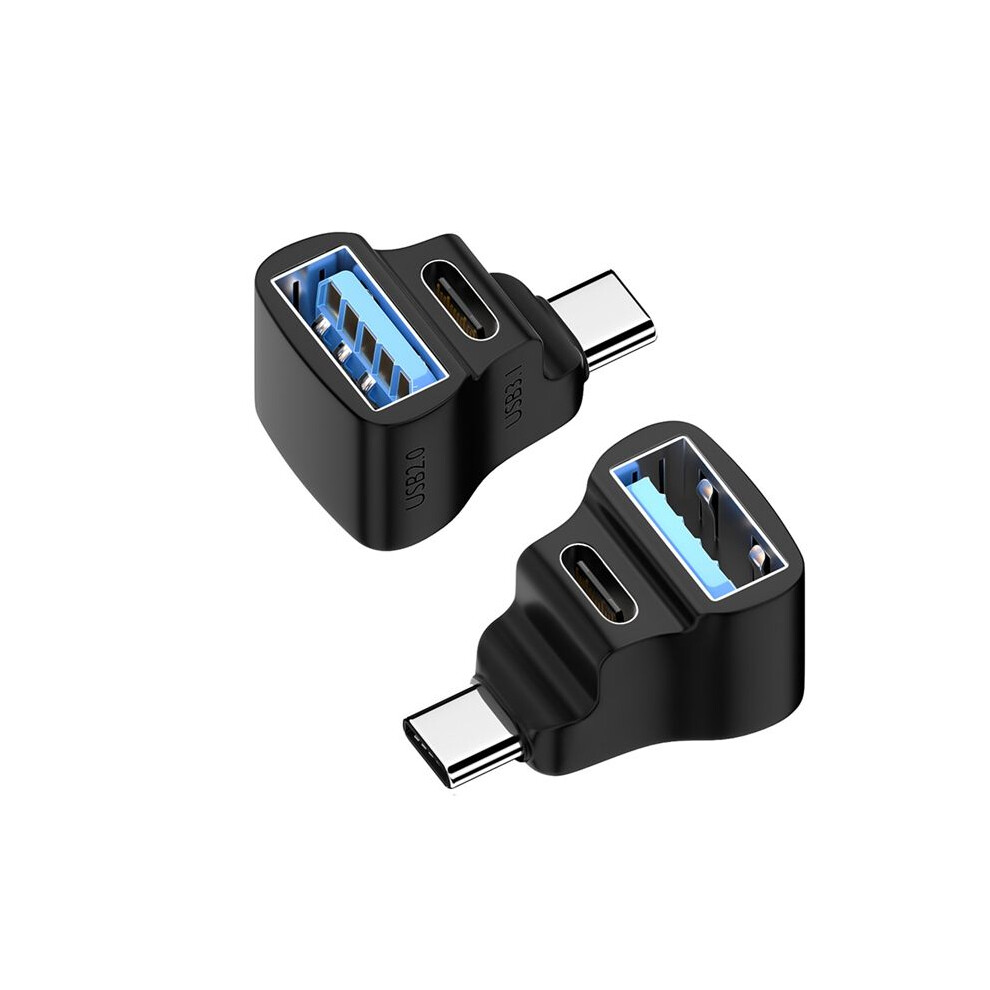 2Pcs 180 Degree Usb-C Adapter For Dual Usb-C 20Gbps 8K 60Hz Pd 140W Connector For Ally 4714046243791