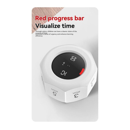 Multi-Hexagon  Timer 90-Minute Sensor Digital Timer with LED Screen 7 Set  Management Tools White 2