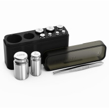 UNIWEIGH Calibration Weight Kit 210g - 9 PCS High Precision Set (1g 2g 5g 10g 20g 50g 100g) With Stainless Tweezers for Digital, Gram, Mg, and Lab Sc