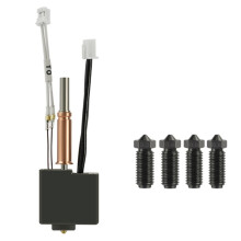 Accesorios para Cabezal de Impresión con Boquilla Estándar de Cerámica para Hotend para para Kobra 3 con 5 Boquillas Adicionales.