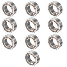 TOP-VIGOR 10Pcs MR95ZZ Deep Groove Ball Bearings, 5mm x 9mm x 3mmDouble Sealed Industrial Bearings, Chrome Steel Skateboard Bearings for Electrical I