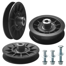 532194326 V- Idler Pulley and 532194327 Flat Idler Pulley Kit for  Riding Lawn Mowers, Replaces 280-6630