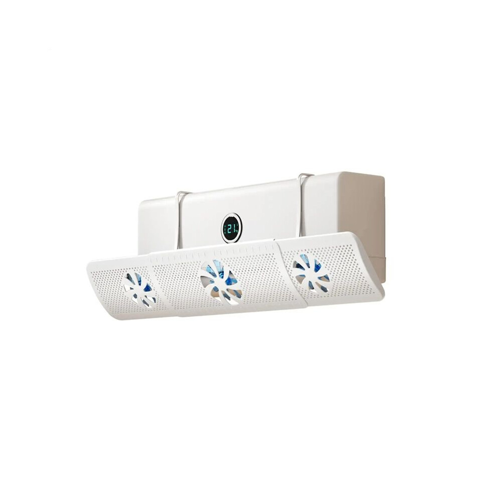 Air Deflectors For Ceiling Vents Adjustable Air Vent Deflector With 3 Fans Conditioner Baffle For Car Home Family 6032043523455