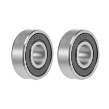 TOP-VIGOR 2Pcs 607-2RS Deep Groove Ball Bearings, Z2 7mm x 19mm x 6mm Double Sealed Industrial Bearings, Chrome Steel Skateboard Bearings for Electri