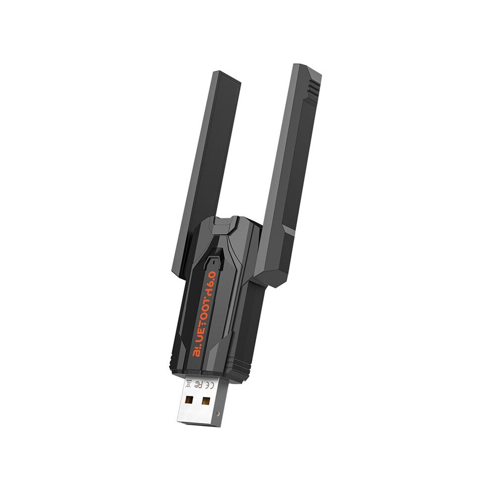 Usb 6.0 Adapter Ble/Edr Usb Audio Receiver/Transmitter 3Mbps Aac/Sbc With Dual Antennas For Win 8.1/10/11 4711367636011