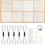 24Pcs Plastic Sashiko-Stencil Kit 4.7 X 4.7Inch Geometric Pattern Template Drawing  Embroidery Pattern for Beginners 1