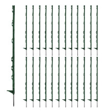 25Pcs Electric Fence Posts, 4FT/122CM Portable Garden Fence Post Temporary Electric Fences Plastic Fence Posts Ideal for Paddock Fencing Grazing Live