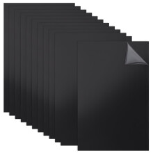 OLYCRAFT 12 Sheets Black ABS Plastic Sheet 15x10cm ABS Plastic Panel 0.5mm Thick Hard Plastic Sheet Polystyrene Flexible Plastic Board Sheet for Buil