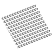 sourcing map 10Pcs 304 Stainless Steel Rods, 7mm x 102mm Metal Solid Shaft Round Rod Lathe Bar Stock for Model Plane Cars Ship DIY Craft Metal Workin