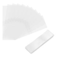 sourcing map 100Pcs Clear Perforated Shrink Band 98x30mm Fits Cap Diameter 58-61mm