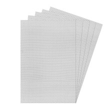 5 Pcs 304 Stainless Steel Fine Wire Mesh Sheet, 20 Meshes Fine Metal Mesh Sheets Panels, Rodent Meshs Metal Woven Wire Meshes for Home Windows Door G